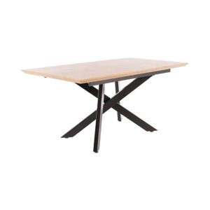 Wohnli Möbelsuche - Esstisch ausziehbar aus MDF & Metall 160-200x76x90cm