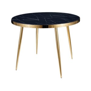 Wohnli Möbelsuche - Esstisch rund aus Glas & Metall