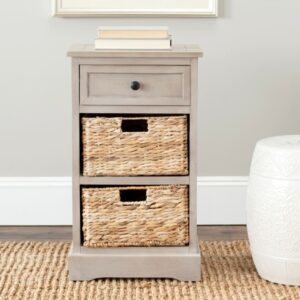 wohnli-moebel-suche-M25158454-1 Beistelltisch aus kiefernholz grau 40x70x33cm Holz Grau Safavieh Möbel Wohnzimmermöbel Beistelltische