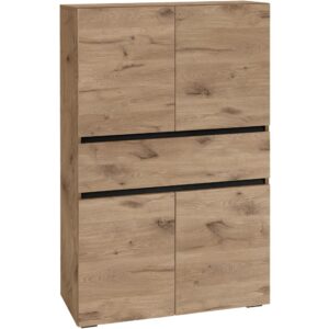 wohnli-moebel-suche-M25158817 Wohnli Möbelsuche - Waschbeckenunterschrank mit 4 Türen 1 Schublade in Eichenoptik