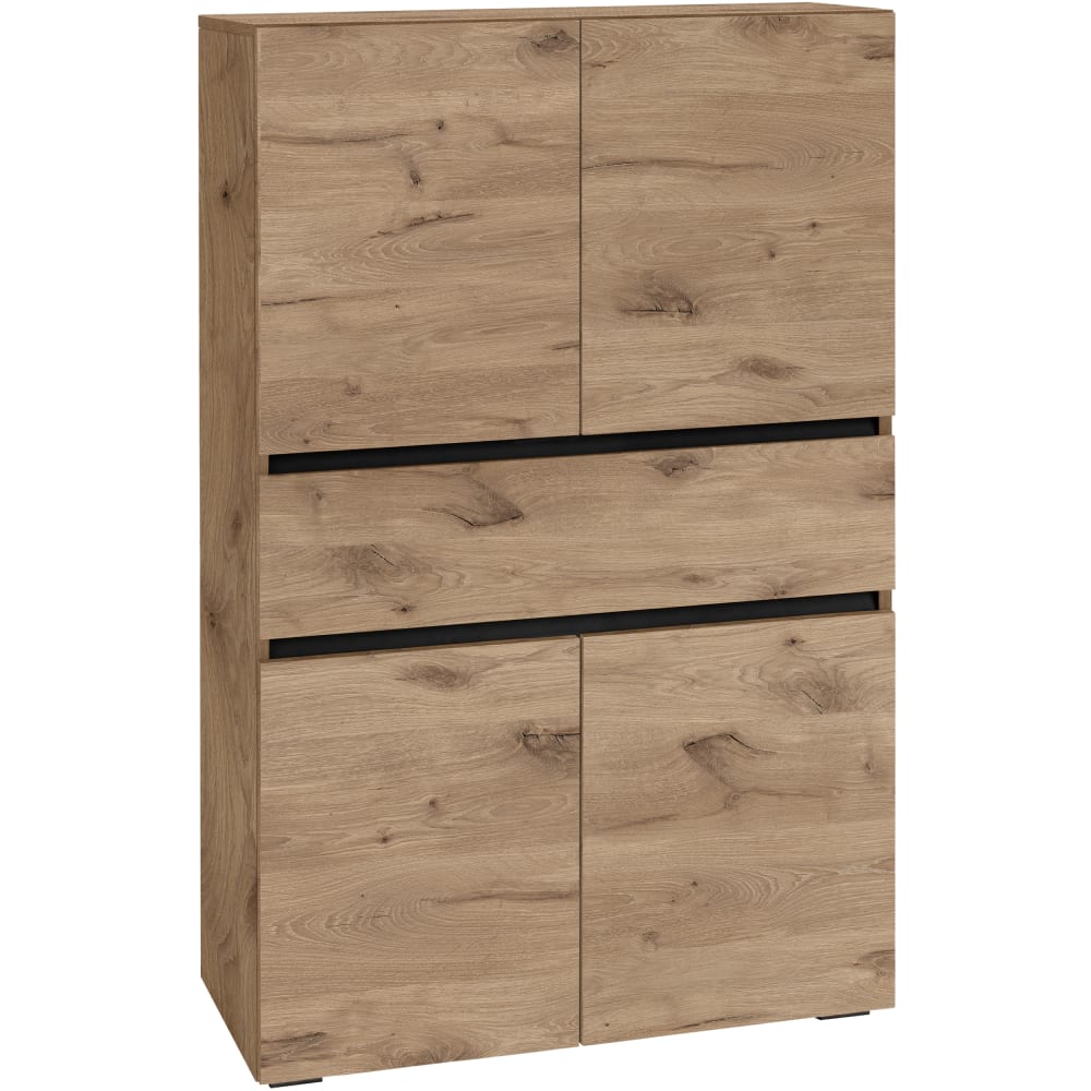 wohnli-moebel-suche-M25158817 Wohnli Möbelsuche - Waschbeckenunterschrank mit 4 Türen 1 Schublade in Eichenoptik