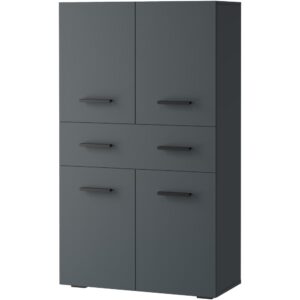wohnli-moebel-suche-M25158825 Wohnli Möbelsuche - Waschbeckenunterschrank mit 4 Türen 1 Schublade in Anthrazit