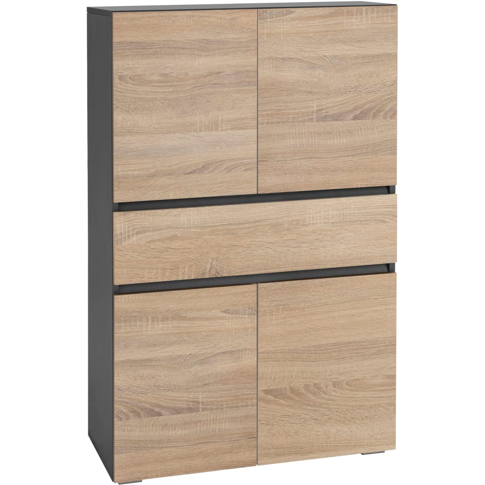 wohnli-moebel-suche-M25158828 Wohnli Möbelsuche - Waschbeckenunterschrank mit 4 Türen 1 Schublade in Eichenoptik