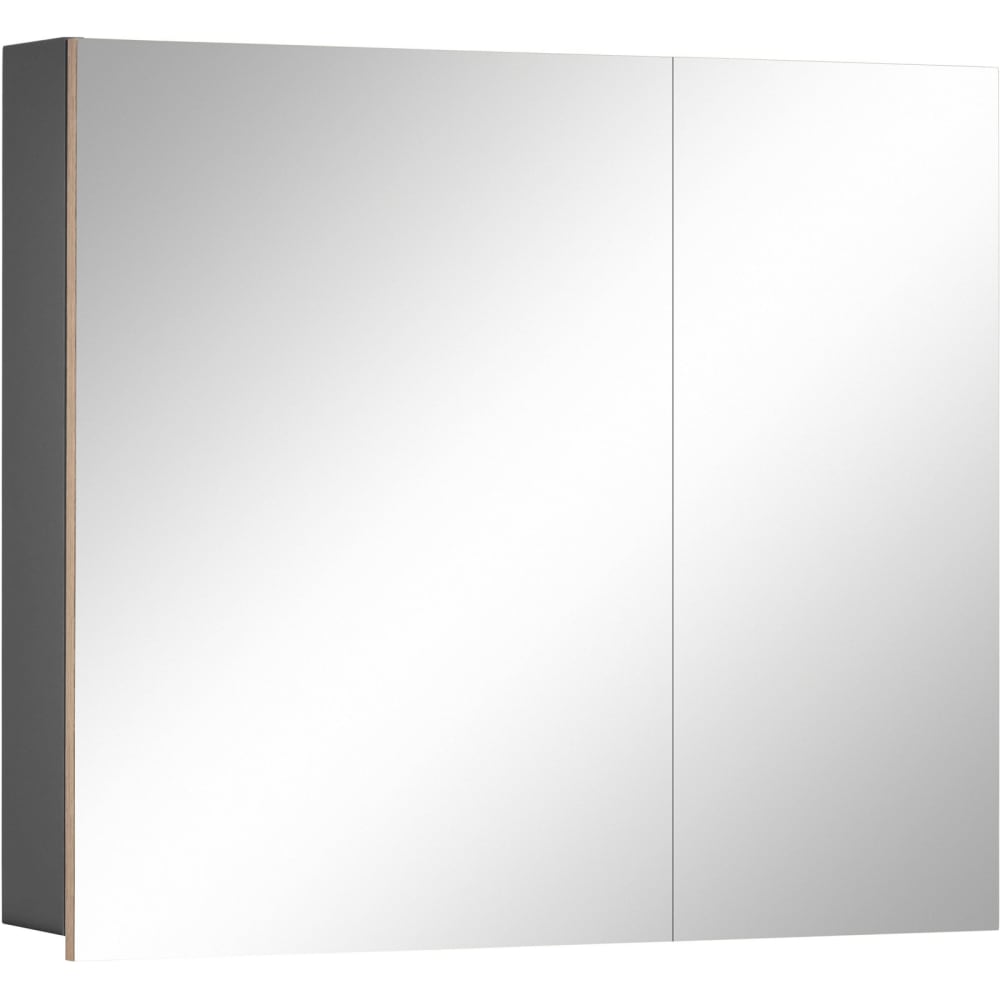 wohnli-moebel-suche-M25158857 Wohnli Möbelsuche - Badschrank zur Wandmontage mit Spiegel in Eichenoptik Anthrazit