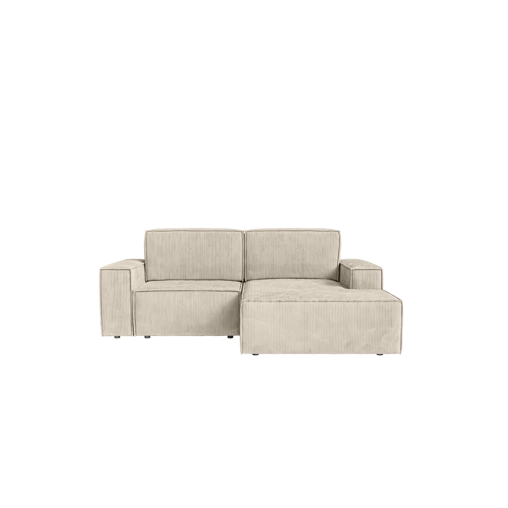 Wohnli Möbelsuche - Ecksofa mit Cordbezug 2-Sitzer