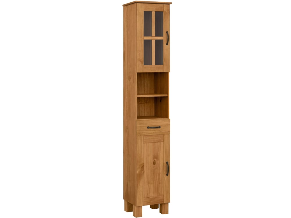 wohnli-moebel-suche-M25160198 Wohnli Möbelsuche - Badhochschrank mit 2 Türen aus Kiefer