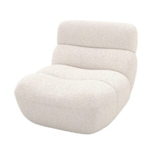 Wohnli Möbelsuche - Weiße Bouclé-Stoff-Sessel