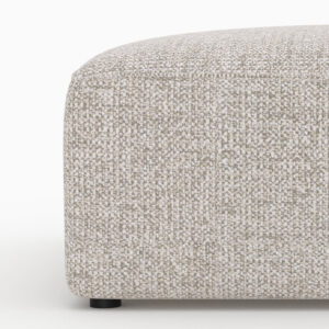 wohnli-moebel-suche-M25161167-1 Quadratischer Pouf für modulare Couch aus beigem Stoff 95x45x95cm Stoff Beige Maison Pavane Sofas und Sessel Sessel, Poufs und Fußbänke Sitzsäcke