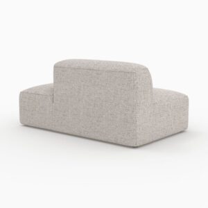 wohnli-moebel-suche-M25161173-1 Recamiere mit linker Rückenlehne für modulares Sofa aus beigem Stoff 159x72x95cm Stoff Beige Maison Pavane Sofas und Sessel Sofas Modulare Sofas