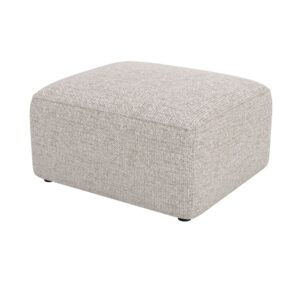 Wohnli Möbelsuche - Rechteckiger Pouf für modulare Sofas aus beigem Stoff