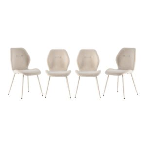 wohnli-moebel-suche-M25162187 Wohnli Möbelsuche - Set von 4 Stoffstühlen H86 cm - Beige