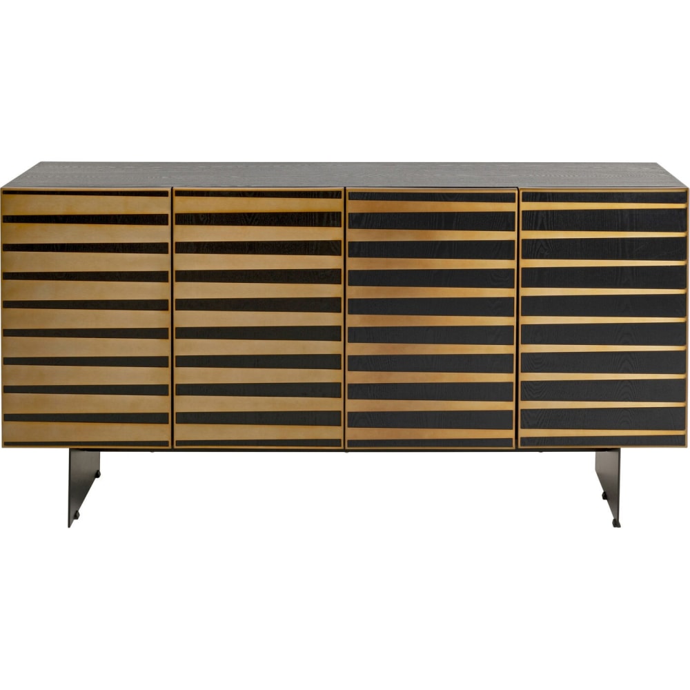 wohnli-moebel-suche-M25163107 Wohnli Möbelsuche - Sideboard mit 4 Türen Edelstahl und Holz
