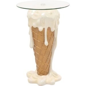 wohnli-moebel-suche-M25163117 Wohnli Möbelsuche - Bistrotisch für 2 Personen mit Eis-Motiv aus Glas und Polyresin