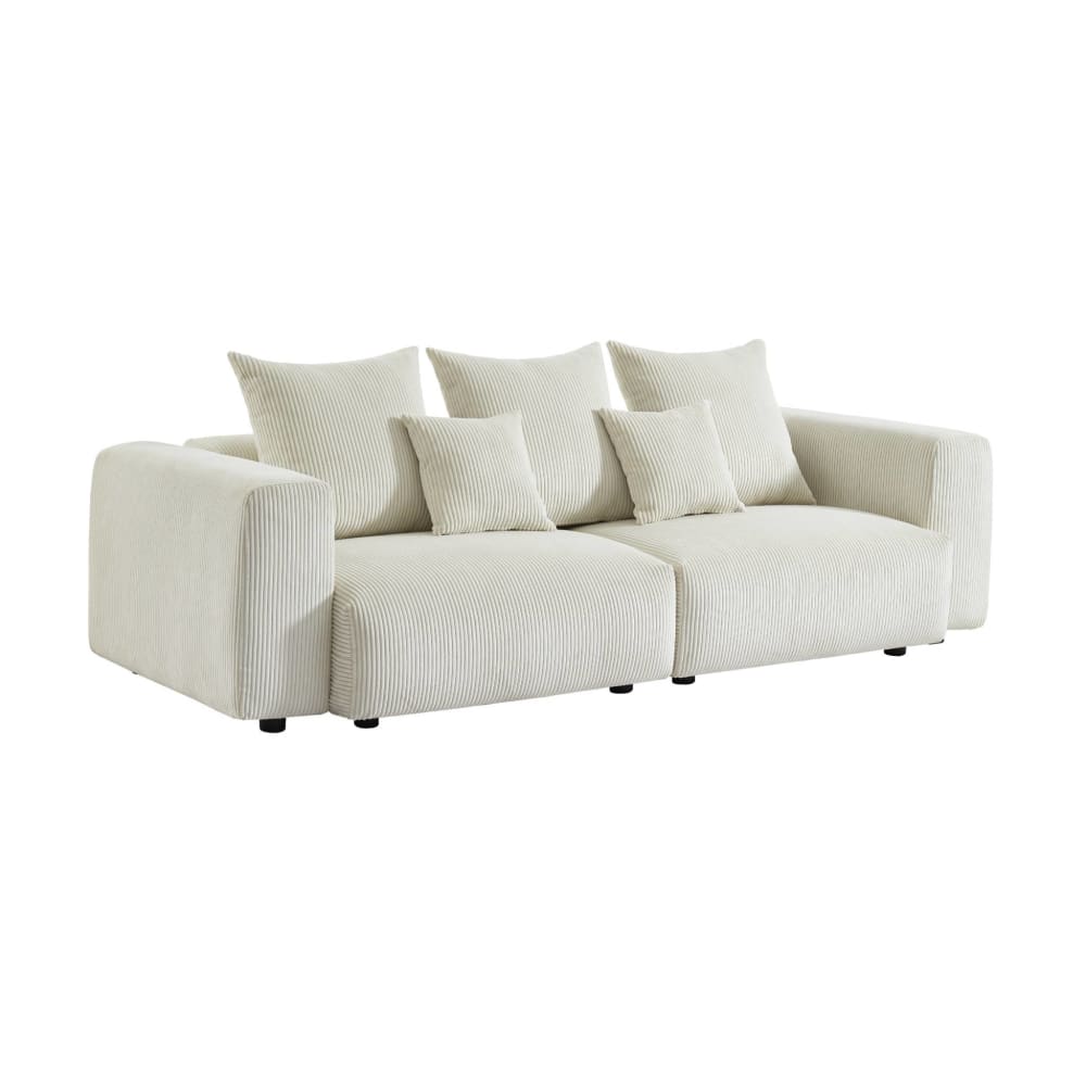 wohnli-moebel-suche-M25163600 Wohnli Möbelsuche - 3-Sitzer-Sofa mit abziehbarem Breitcordbezug creme