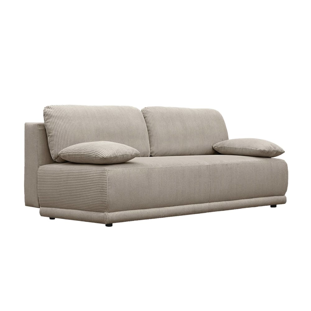 wohnli-moebel-suche-M25163621 Wohnli Möbelsuche - 3-Sitzer Schlafsofa mit Stauraum und Cordbezug in taupe