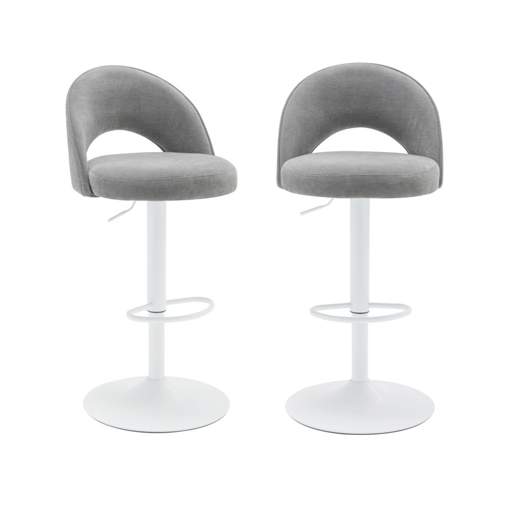 wohnli-moebel-suche-M25163627 Wohnli Möbelsuche - 2er-Set höhenverstellbare Barhocker weiß/hellgrau