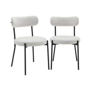 wohnli-moebel-suche-M25163692 Wohnli Möbelsuche - 2er-Set Metallstühle mit weißem Chenille-Bezug