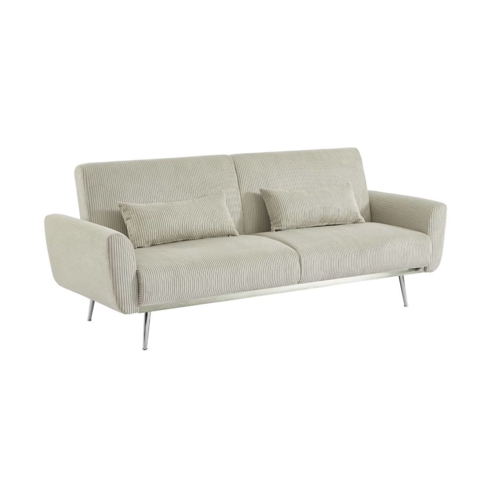 wohnli-moebel-suche-M25163704 Wohnli Möbelsuche - 2-3-Sitzer Schlafsofa mit hellgrauem Cordbezug