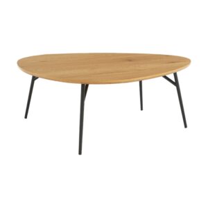 wohnli-moebel-suche-M25163725 Wohnli Möbelsuche - Dreieckiger Couchtisch mit schwarzen Beinen und Eichenlook