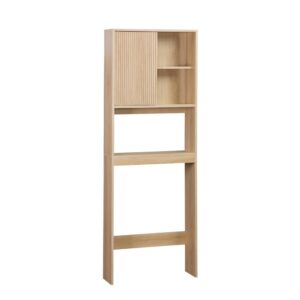 wohnli-moebel-suche-M25163729-1 Regal / WC-Möbel naturfarben 64x180x20cm Holz Braun sweeek Möbel Badezimmermöbel Badezimmerregale