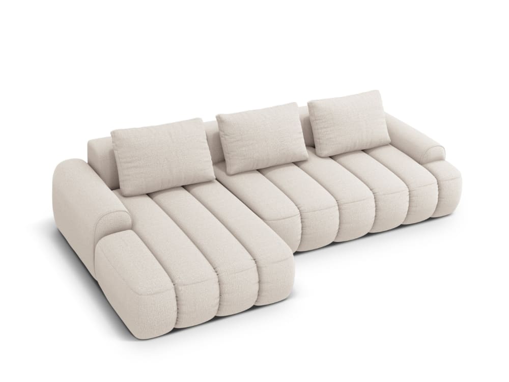 wohnli-moebel-suche-M25164337 Wohnli Möbelsuche - 3-Sitzer Schlaf-Ecksofa mit Container aus strukturiertem Stoff beige