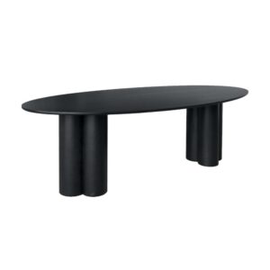 wohnli-moebel-suche-M25164632 Wohnli Möbelsuche - Ovaler Esstisch aus Heveaholz und Eichenfurnier schwarz 220 cm