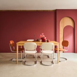 wohnli-moebel-suche-M25164638-1 Esstisch Heveaholz und Eschenfurnier naturfarben 210x76x90cm Holz Braun sweeek Möbel Esszimmermöbel Esstische