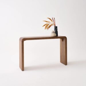 Exotische Konsole aus Akazienholz 120 cm nussbaumfarben 120x75x30cm Holz Braun sweeek Möbel Wohnzimmermöbel Konsolentische
