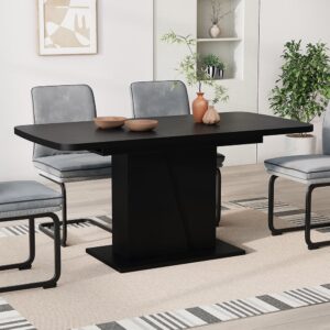 wohnli-moebel-suche-M25169241-1 Esstisch ausziehbar Schwarz 120x77.3cm 120x78x80cm Spanplatte Schwarz Vicco Möbel Esszimmermöbel Esstische