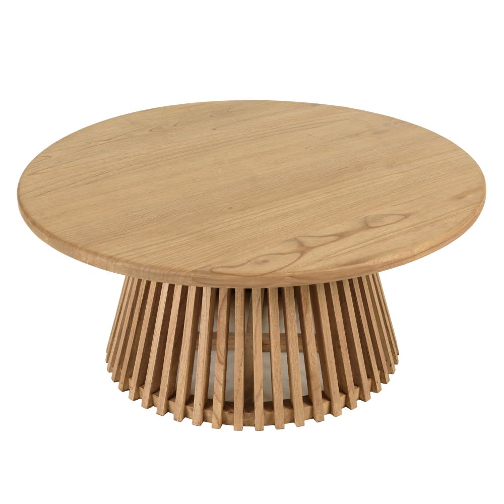 Wohnli Möbelsuche - Runder Couchtisch 90 cm aus Mindi-Holz