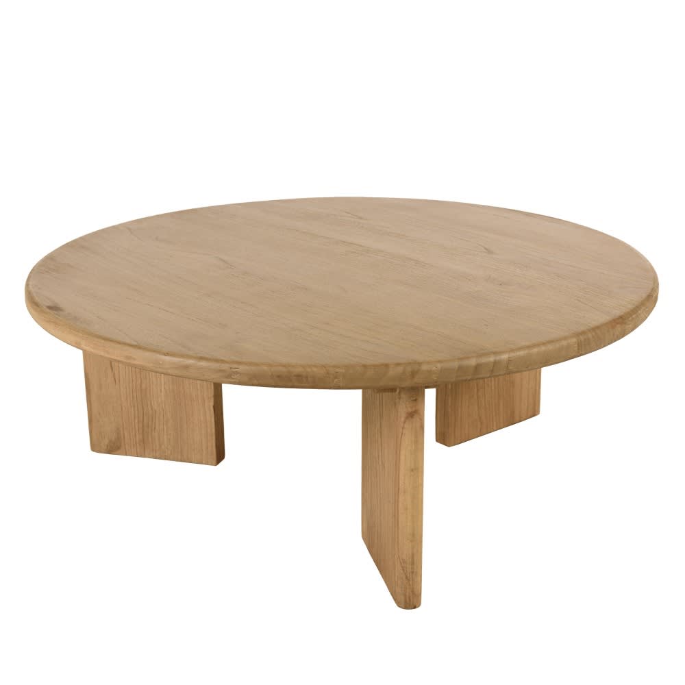 Wohnli Möbelsuche - Runder Couchtisch 80 cm aus Mindi-Holz