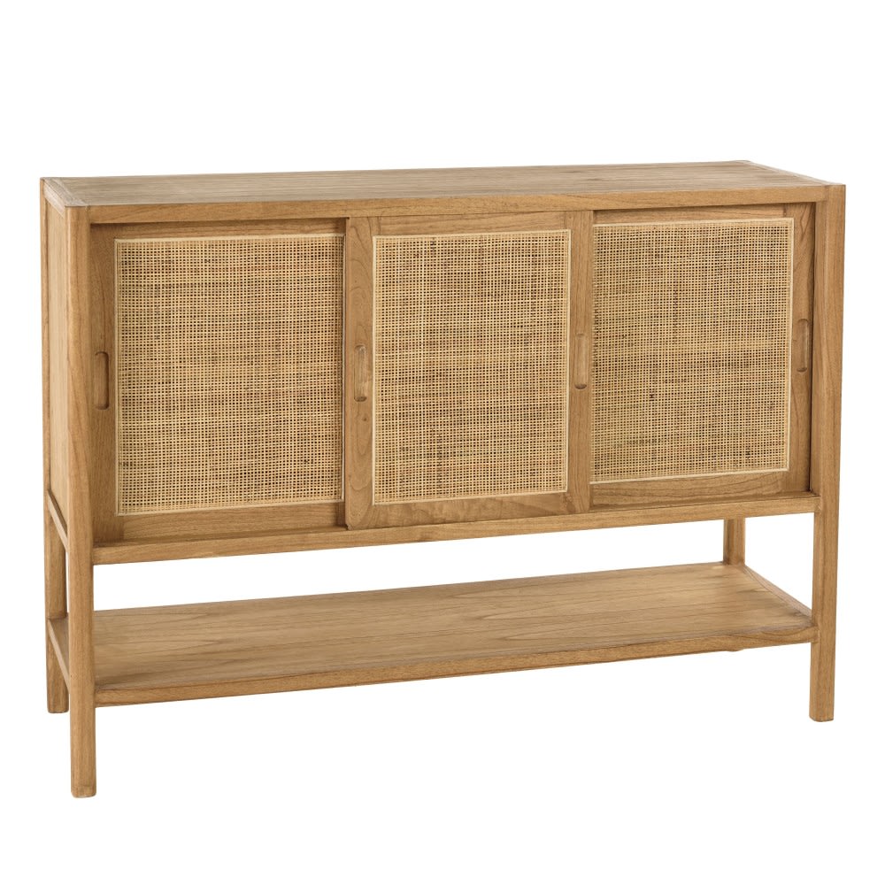 Wohnli Möbelsuche - Sideboard mit 2 Regalen / 3 Schiebetüren