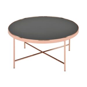 Wohnli Möbelsuche - Couchtisch rund aus Glas & Metall