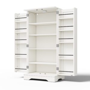 wohnli-moebel-suche-M25191986 Wohnli Möbelsuche - Mehrzweckschrank Hochschrank mit LED weiß