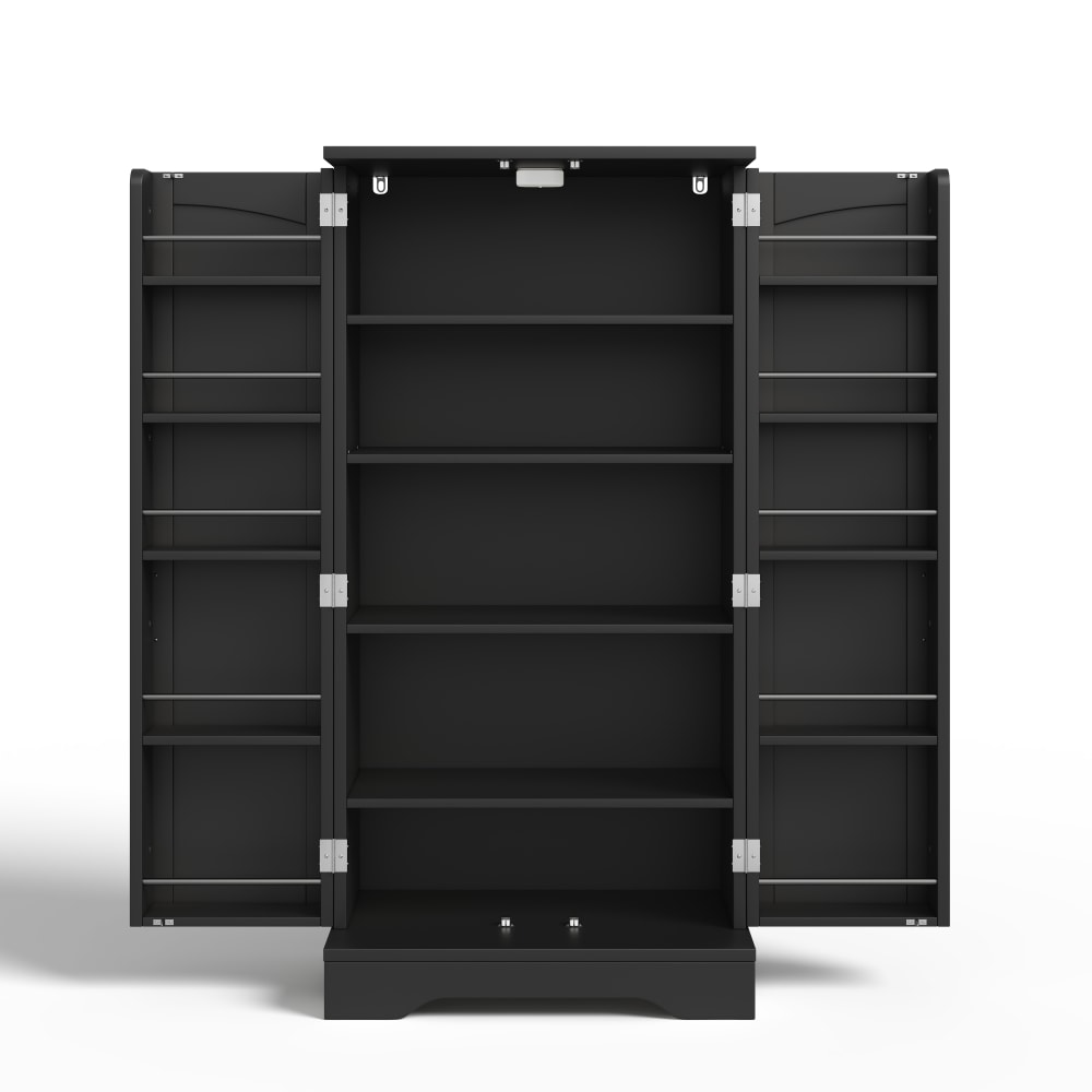 wohnli-moebel-suche-M25191988 Wohnli Möbelsuche - Hochschrank Mehrzweckschrank mit LED schwarz