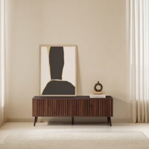 130x45x40cm Spanplatte Braun HOMN Möbel Wohnzimmermöbel TV-Möbel