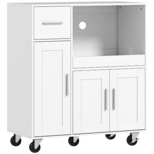wohnli-moebel-suche-M25193036 Wohnli Möbelsuche - Weißer 3-Tür-Küchenwagen mit Partikelplatte