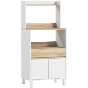 wohnli-moebel-suche-M25193039 Wohnli Möbelsuche - Mikrowellen-Schrankkommode Eiche & Weiß