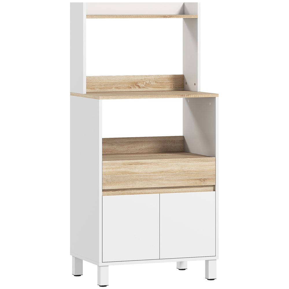 wohnli-moebel-suche-M25193039 Wohnli Möbelsuche - Mikrowellen-Schrankkommode Eiche & Weiß