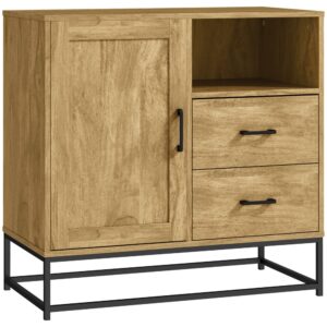 wohnli-moebel-suche-M25193150 Wohnli Möbelsuche - Buffet 2 tiroirs étagère réglable panneau de particules naturel