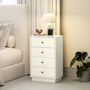 wohnli-moebel-suche-M25193243 Wohnli Möbelsuche - Cremefarbene Modern-Kommode 4-Schubladen Holz