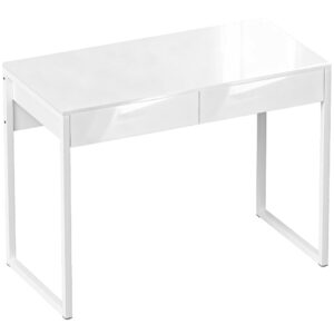 wohnli-moebel-suche-M25193303 Wohnli Möbelsuche - Schreibtisch mit 2 Schubladen & Weißstahlfüßen