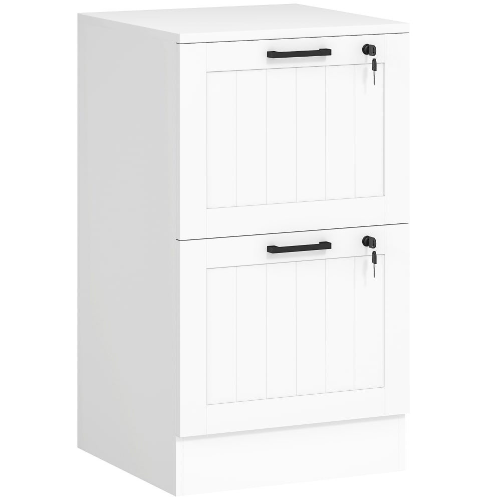 wohnli-moebel-suche-M25193318 Wohnli Möbelsuche - Weißholz-Bürorollcontainer mit 2 Schubladen & Schloss