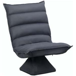 wohnli-moebel-suche-M25193568 Wohnli Möbelsuche - Fauteuil relax pivotant inclinable tissu velours microfibre gris foncé