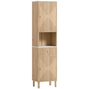 Wohnli Möbelsuche - Hohe Badezimmer-Eichenholzschrank