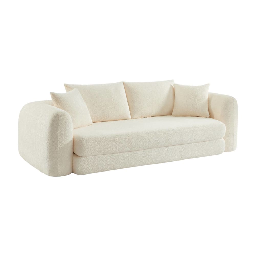 wohnli-moebel-suche-M25194003 Wohnli Möbelsuche - 3-Sitzer-Schlafsofa mit Bouclé-Bezug