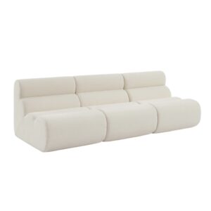 wohnli-moebel-suche-M25194101 Wohnli Möbelsuche - 3er-Set Lounge-Sessel mit Bouclé-Bezug in weiß