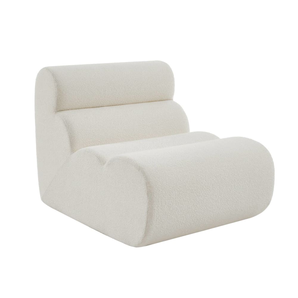 wohnli-moebel-suche-M25194108 Wohnli Möbelsuche - Modularer Lounge-Sessel mit Bouclé-Bezug weiß
