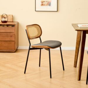 55x75x46cm Rattan Schwarz Nordlys Möbel Esszimmermöbel Stühle