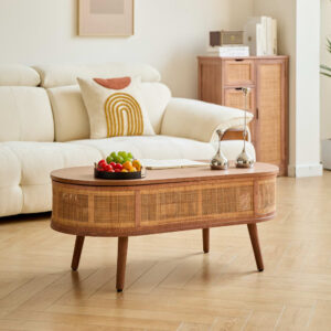 48x41x100cm Holz Braun Nordlys Möbel Wohnzimmermöbel Couchtische